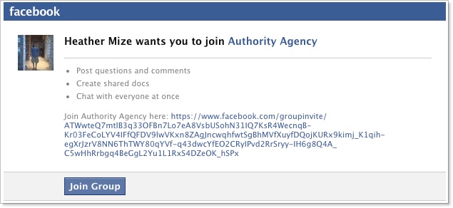 Facebook Group Email