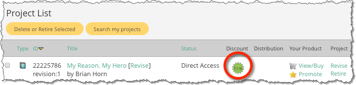Lulu - Project List with Discount
