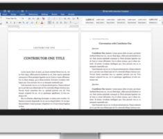 (MAB) Multi-Author Book Interior Word Templates