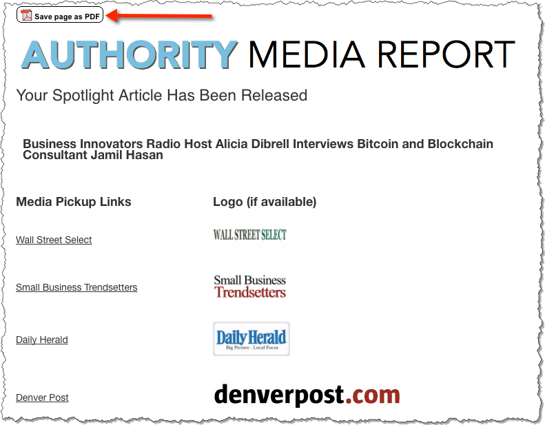 SBT - Authority Media Report