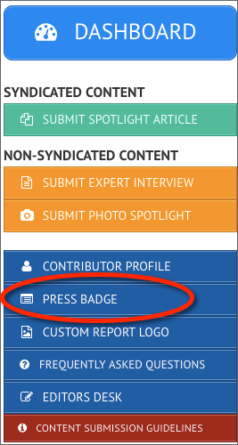 SBT Press Badge Menu